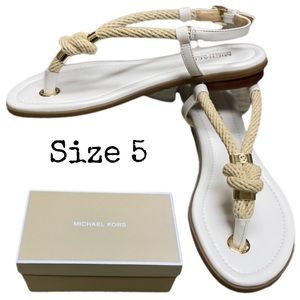 MICHAEL Michael Kors Holly Rose Flat Rope Sandals